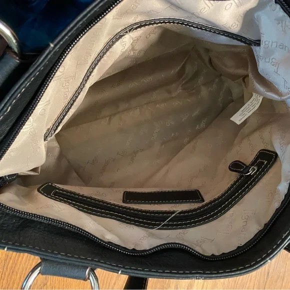 Tignanello black leather tote - Picture 6 of 9